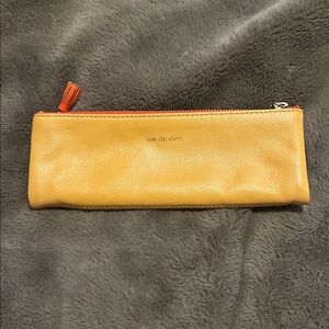 Joie De Vivre Makeup Accessories Bag Orange Yellow
